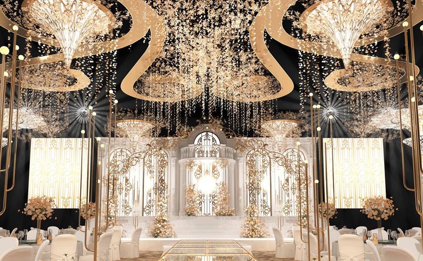 雅江花木兰喜事汇金色大厅效果展示